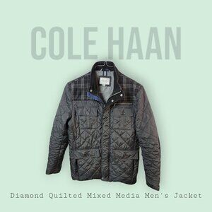 Cole Haan Men's Mix Media Diamond Quilted Jacket